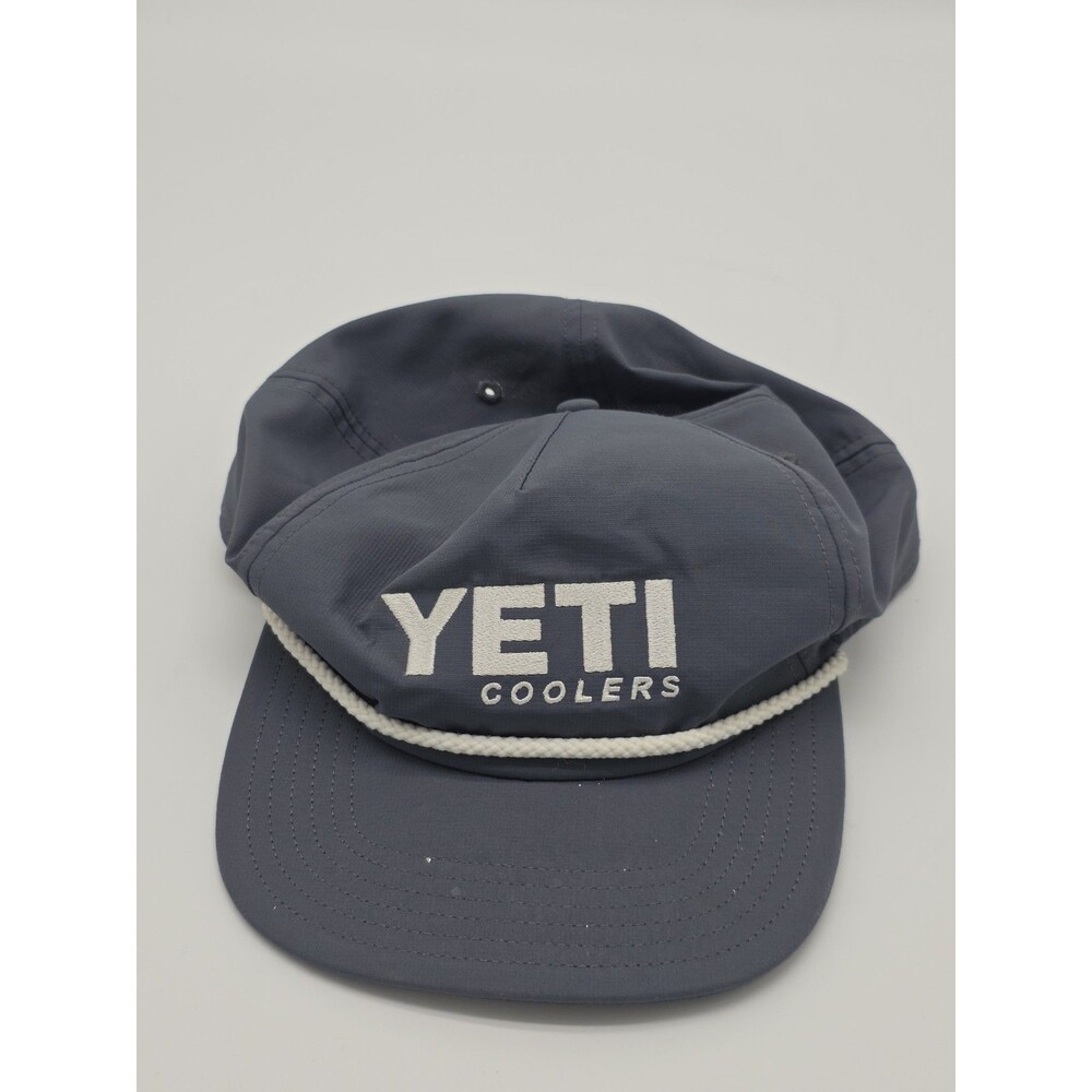 YETI Coolers Rope Truckers Hat Snapback Gray  Boat Captain Style